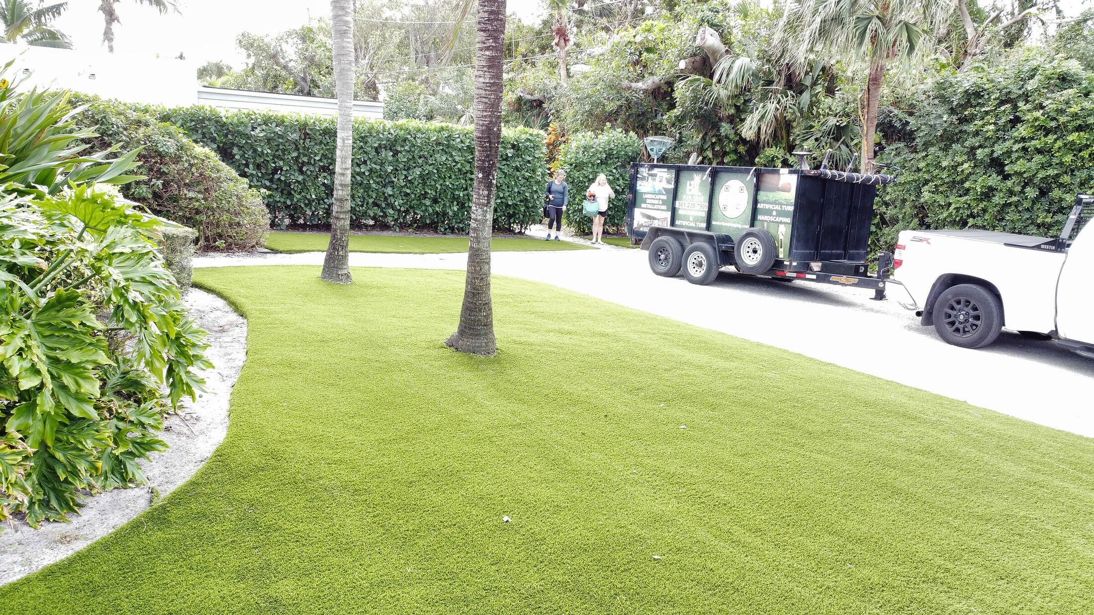 The Ben Turf Landscaping crew on site
